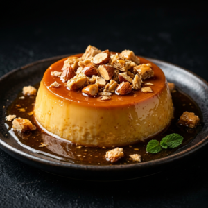 Flan de Turrón